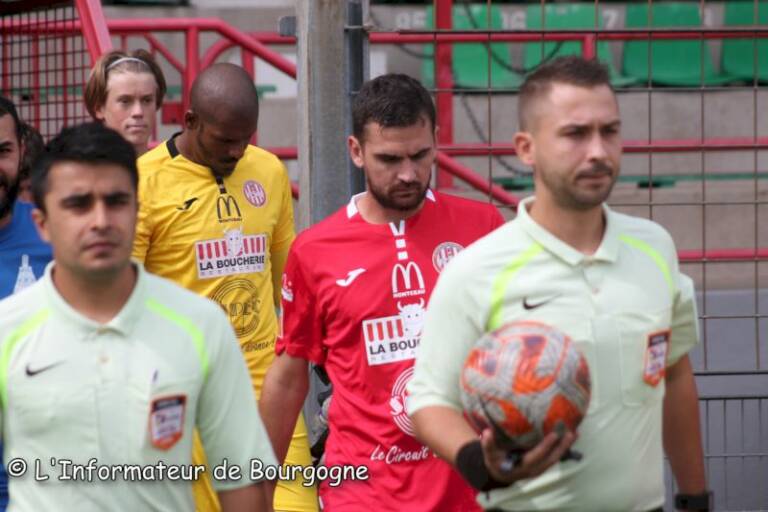Maillot Football Club Montceau Bourgogne Match Worn N°2 - Lotto Taille M